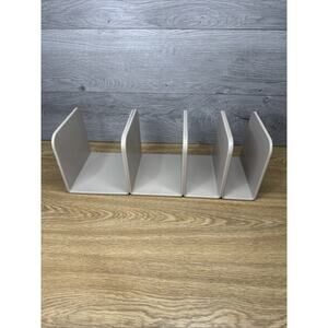 Caraway Magnetic Pot Pan Lid Organize Holder Storage Divider Beige ~set Of 4